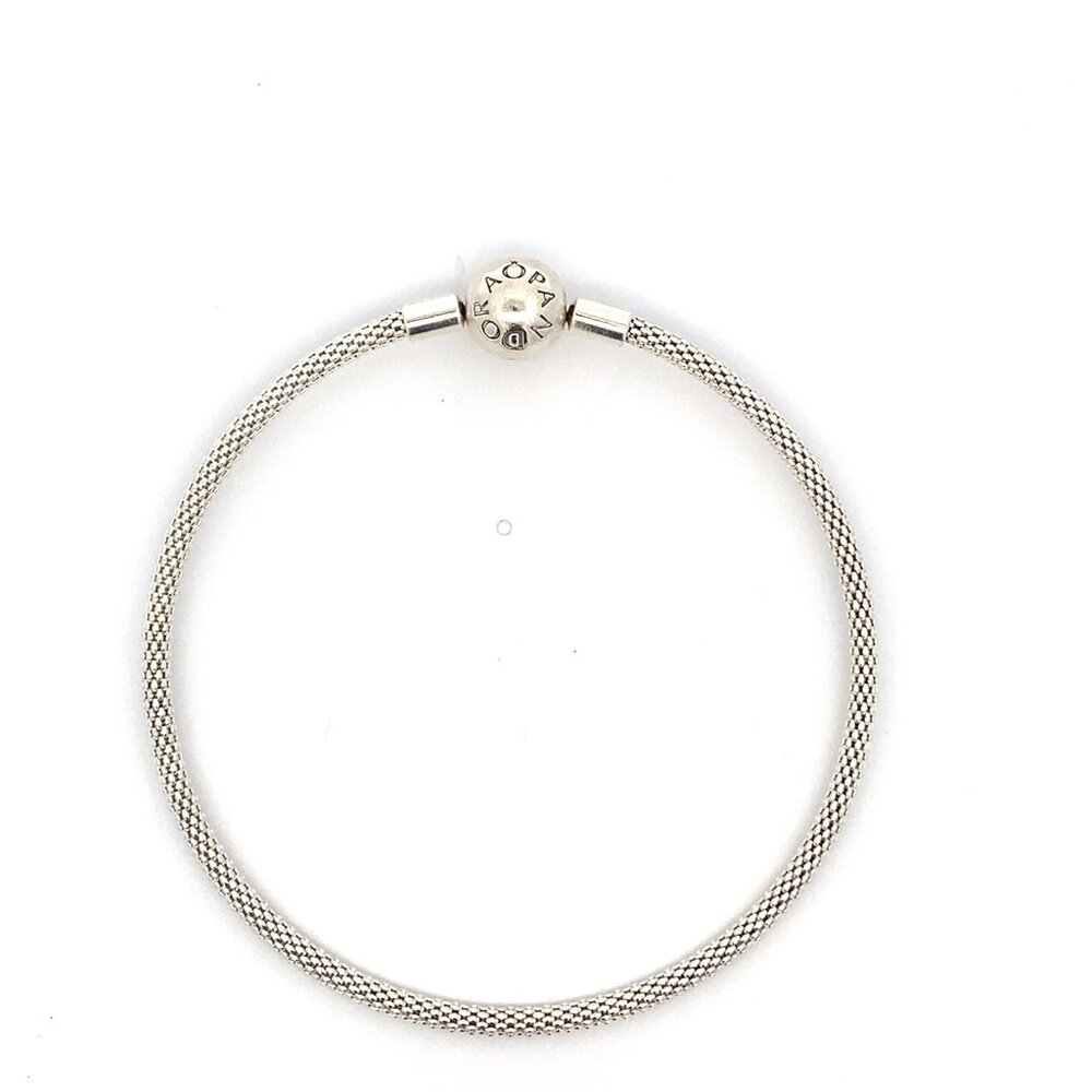 Pandora Sterling Silver Mesh Bracelet with Pandora Clasp - 596543 7.5"